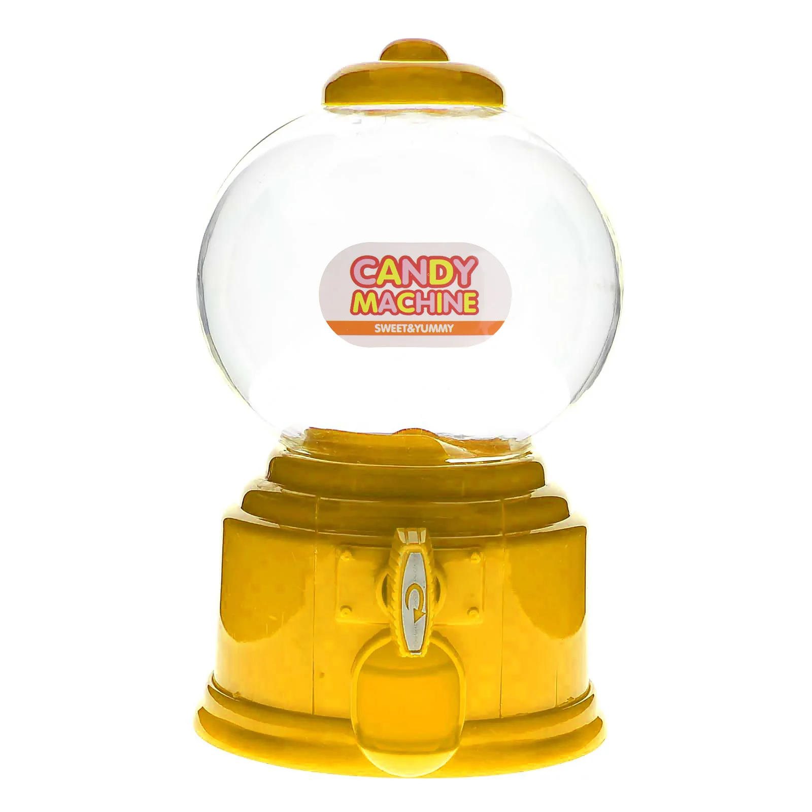 Цвет: желтый Candy Dispenser Machine Children Gum Ball Snacks Storage Boxes For Kids Plastic Gifts - Цвет: Цвет: желтый