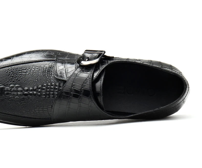 

Monk Strap Men Genuine Leather Dress Shoes 2021 Buckle Wingtip Mens Oxford Shoes Wedding Business Black Formal Shoes For Men