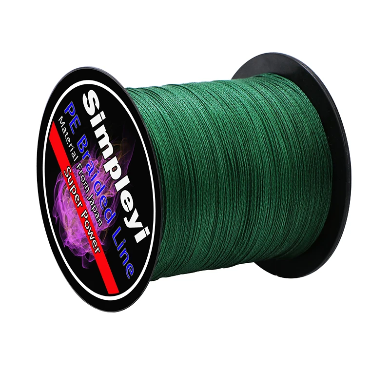 

Simpleyi 4 Strands 100M 6 Colors PE Braided Fishing Line 6-100LB Multifilament Fishing Wire Fishing Line for Carp Fishing