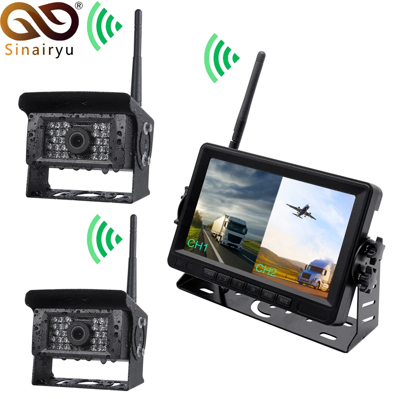 Sinairyu 1280*960 высокое разрешение AHD беспроводной грузовик DVR монитор 7 &quotночное