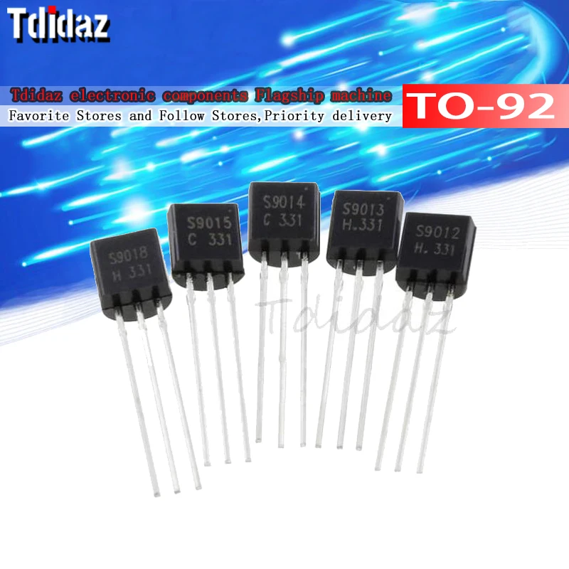 100 шт. S9012 S9013 S9014 S9015 S9018 TO-92 9012 9013 9014 9015 9018 TO92 новый триодный транзистор IC |