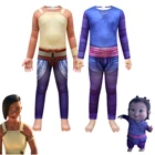 Детские костюмы на Хэллоуин для мальчиков и девочек, комбинезон для косплея из фильма Raya and The Last Dragon, нарядное платье, одежда для вечеринки, детские комбинезоны