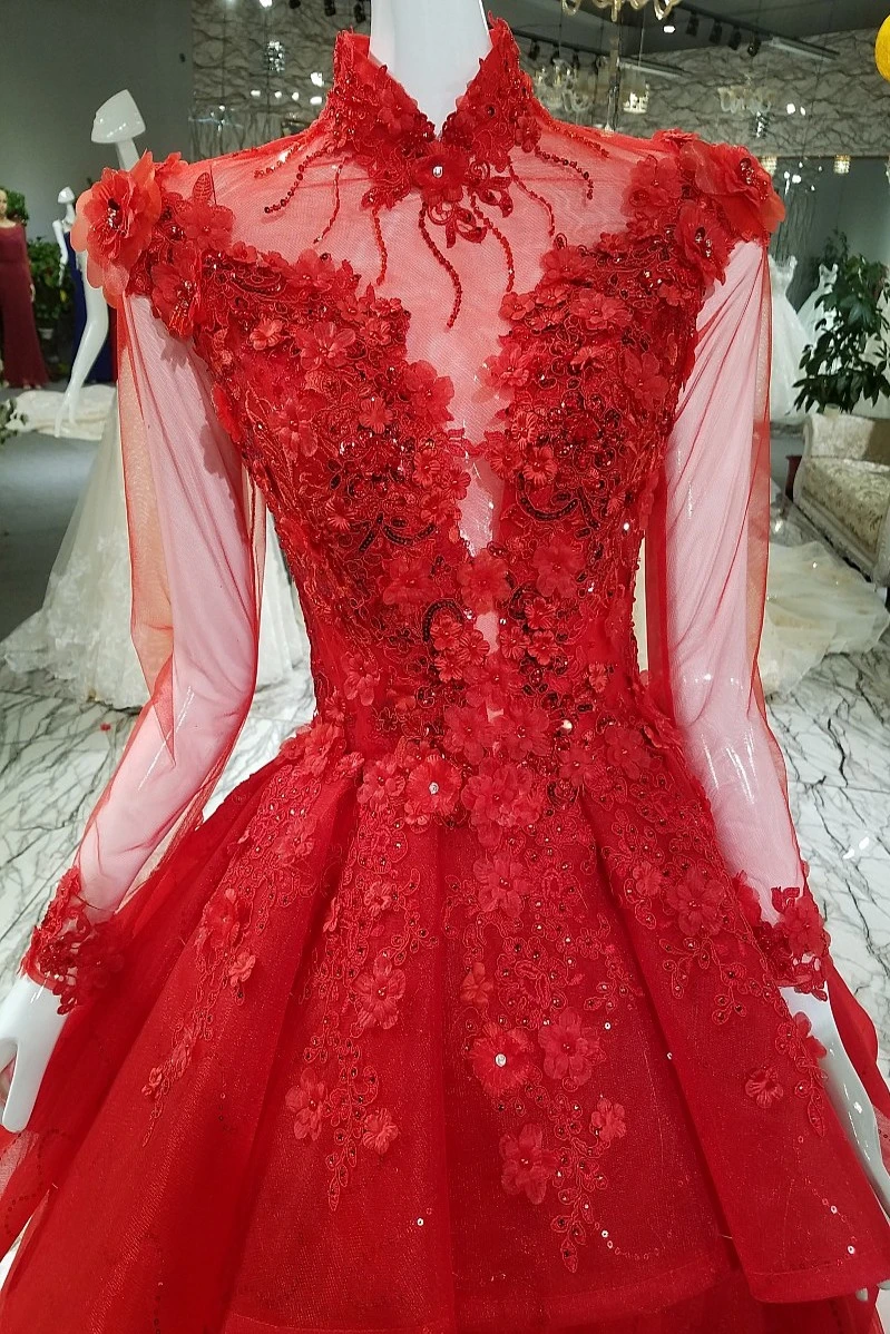 

Light Ruched Wedding Clothes 3D Flowers Ball Gown Wedding Clothes Princess Bride Dress 2020 Vestido De Noiva Mariage 5 Colors
