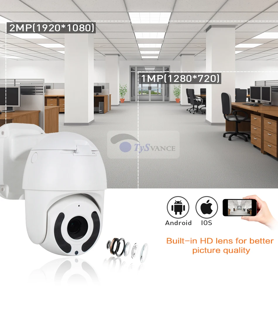 AI автоматическая камера слежения 2 мегапиксельная PTZ IP HD 1080P человек лицо