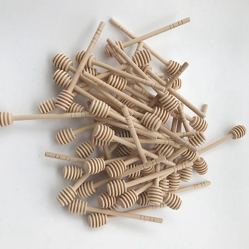 Деревянная ложка для меда с 4 шт Чистый Бамбук твердый Тернер шпатель шлицевая и |