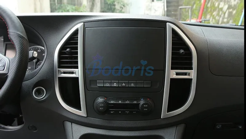 

For Mercedes Benz Vito W447 2014 2015 2016 2017 2018 Air Conditioner AC Outlet Vent Cover Trim Chrome Car Accessories