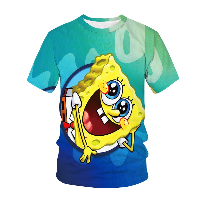 

Funny Yellow Bob Children's T-shirt Men's Women's 3D Anime Printed Shirt Short Sleeve Casual Fashion Cartoon Summer New 2021 Top