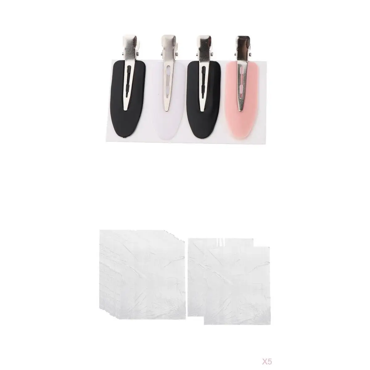 

250Pcs Disposable Haircut Clear Barber Shop Home Shawl Perm Apron w/ 4pcs Clips