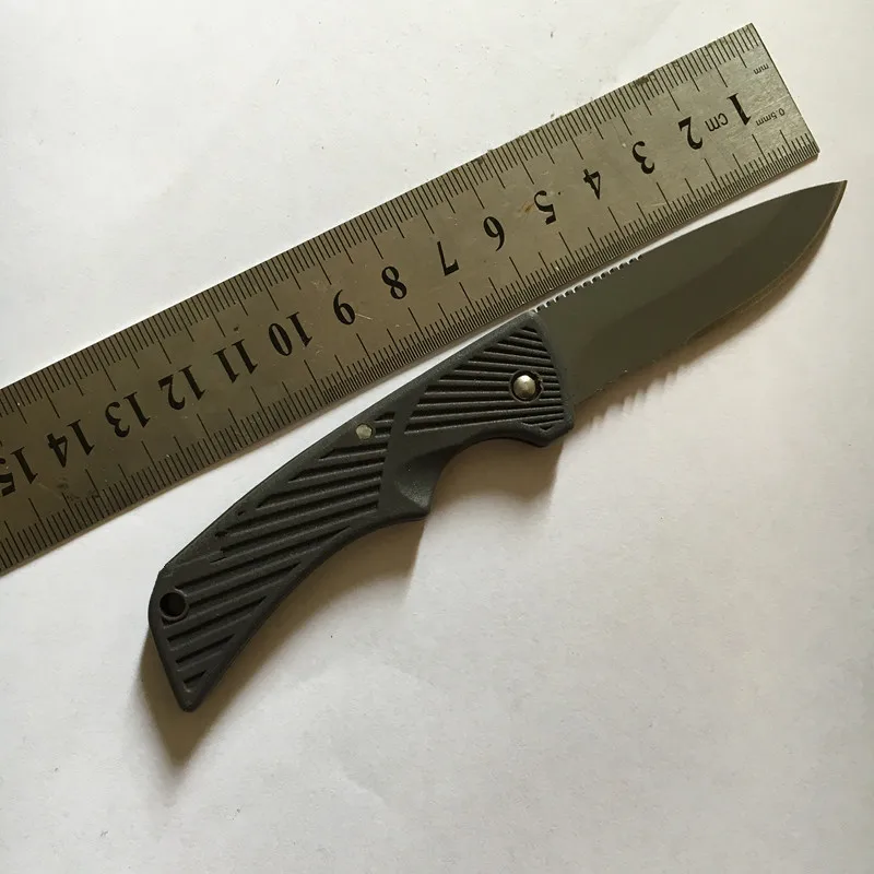 

Small Folding Camping Survival Knife Scout Tactical Pocket Outdoor Tool Portable Fruit Knife with Saw Blade