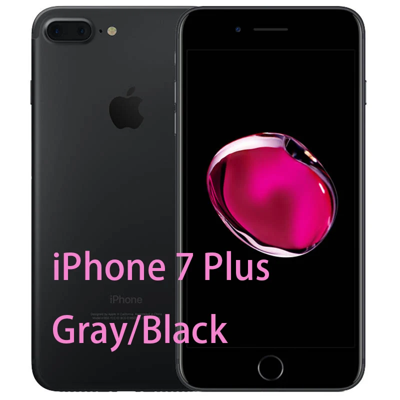 Разблокированный Apple iPhone 7/iPhone 7 Plus четырехъядерный мобильный телефон 12,0 МП камера 32G/128G/256G Rom IOS Телефон с отпечатком пальца - Цвет: iphone 7 Plus Gray