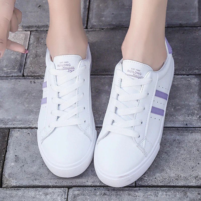 Недорогие женские теннисные туфли 2019 кроссовки кожаные женская спортивная обувь
