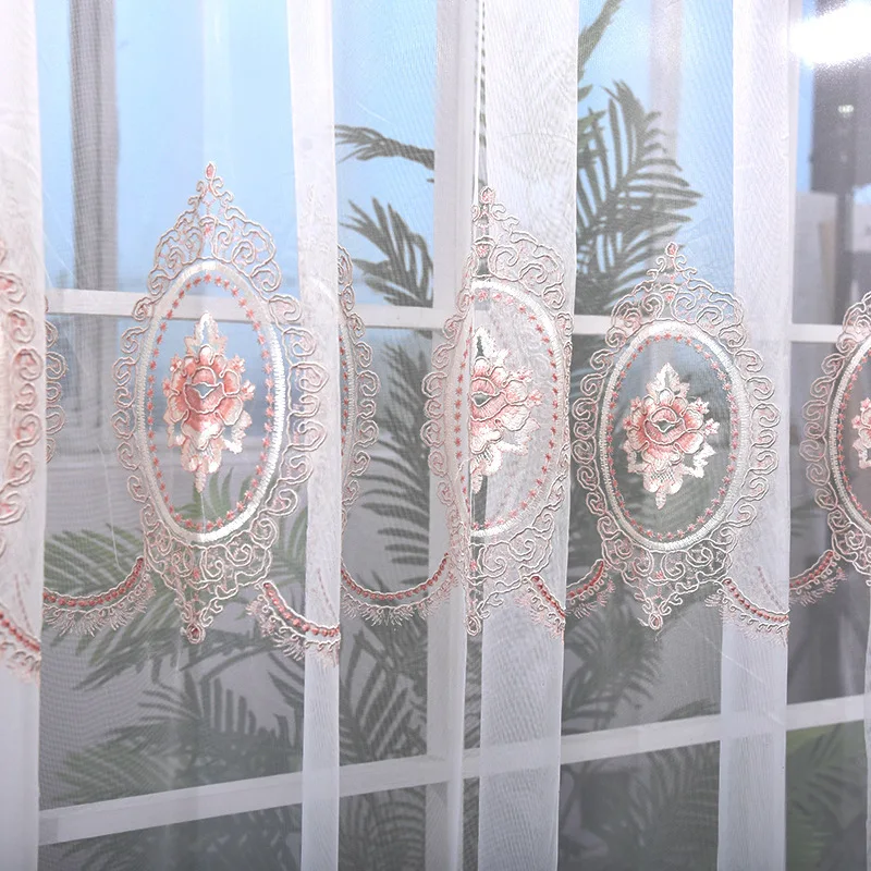

Jane European-style Turkish Craft Rope Embroidery Translucent Bedroom Living Room Balcony Embroidered Window Screen