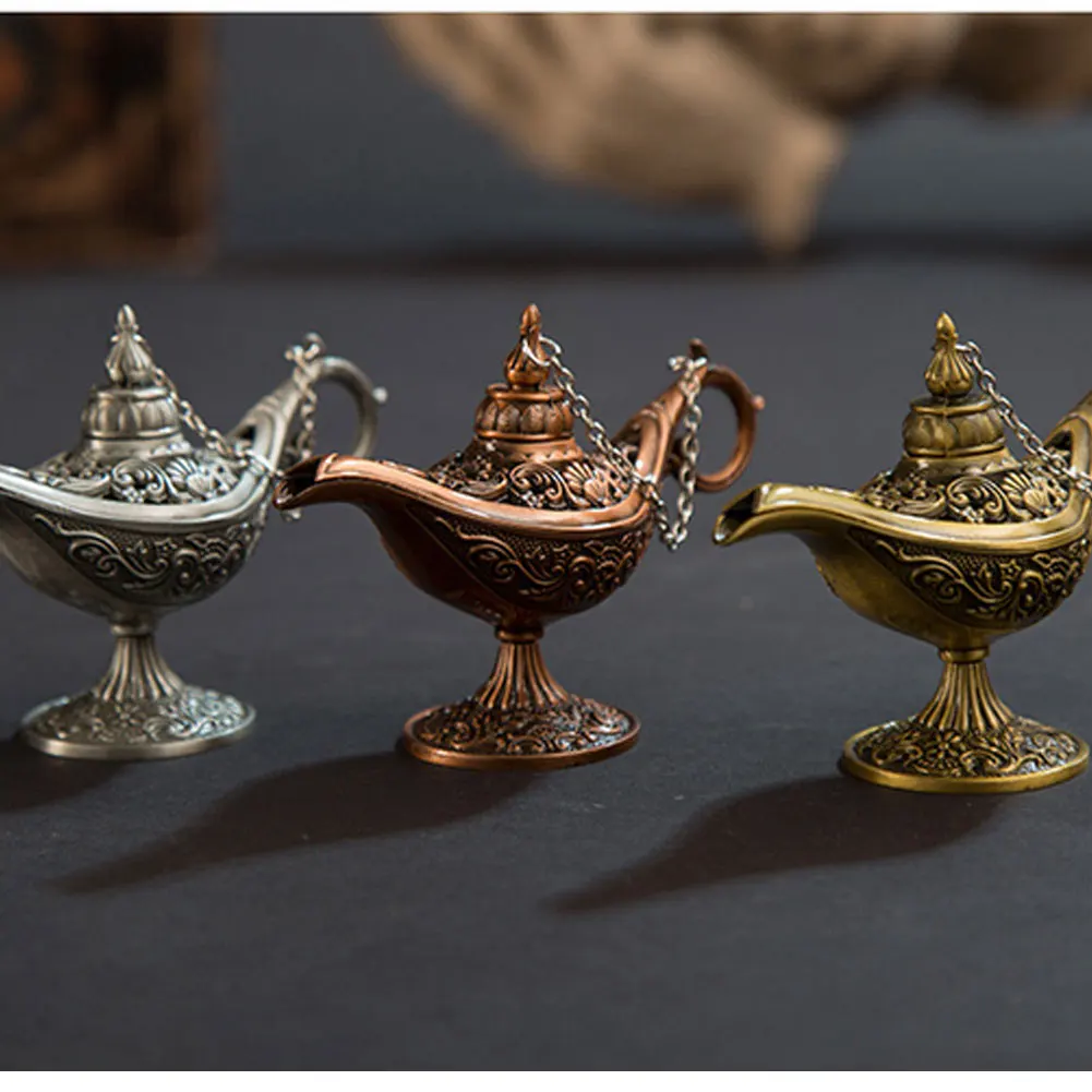 Бронзовый Волшебная лампы орнамент Курильницы металла с резным узором по
