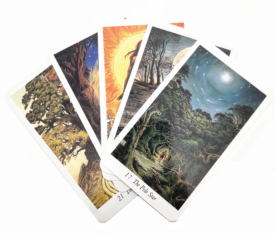 Английский для новой версии Tarot колода карт природа Wild из цельного дерева