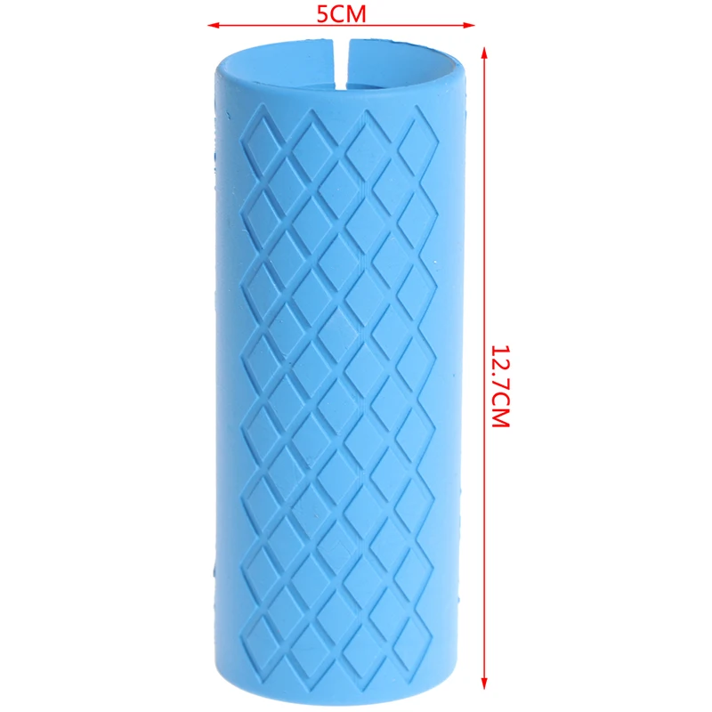 

1pcs Blue/Black Barbell Dumbbell Grips Kettlebell Grip Bar Handles Silicone Anti-Slip Protect Pad