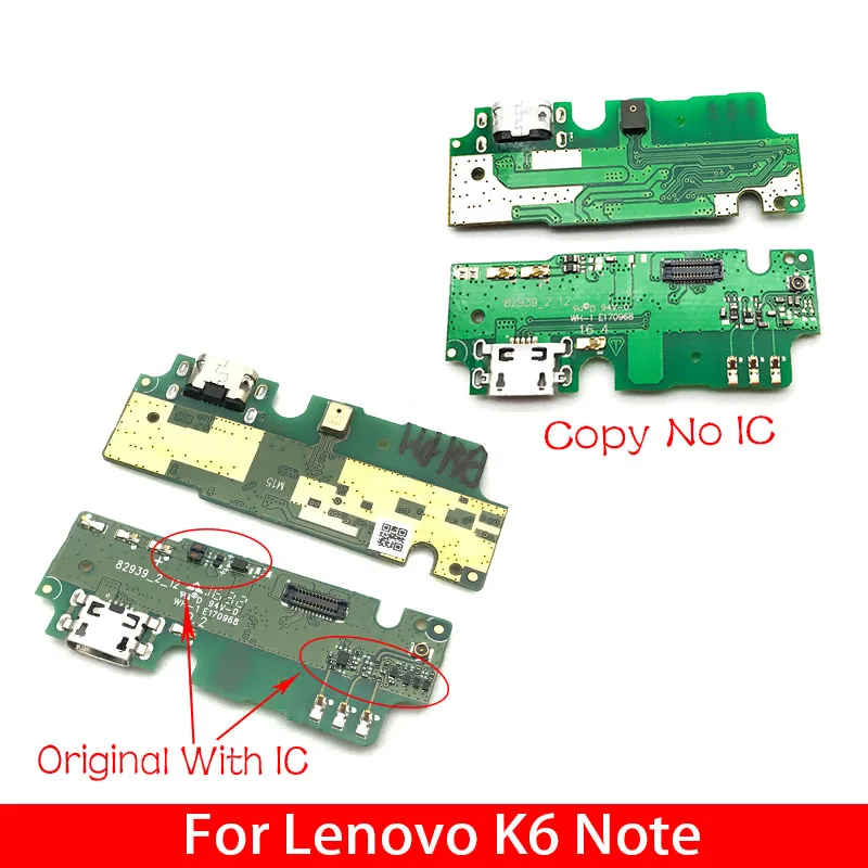 Для lenovo K6 Note K6Note K53a48 Micro usb-порт для док-станции Разъем зарядного устройства для зарядки мобильных телефонов кабели с модулем микрофона