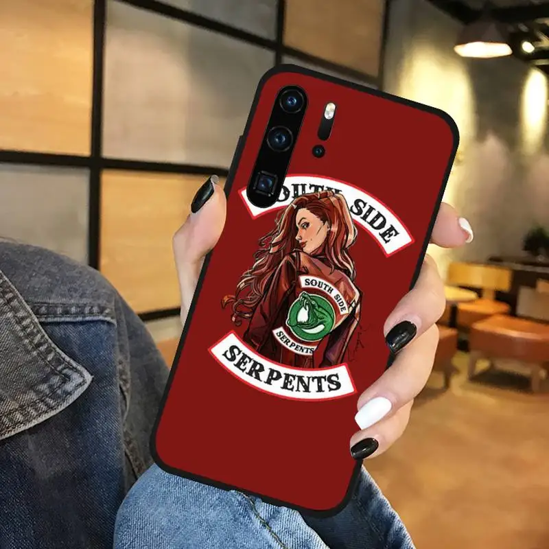 

Riverdale South side Serpents snake Phone Case Funda For Huawei P9 P10 P20 P30 Lite 2016 2017 2019 plus pro P smart