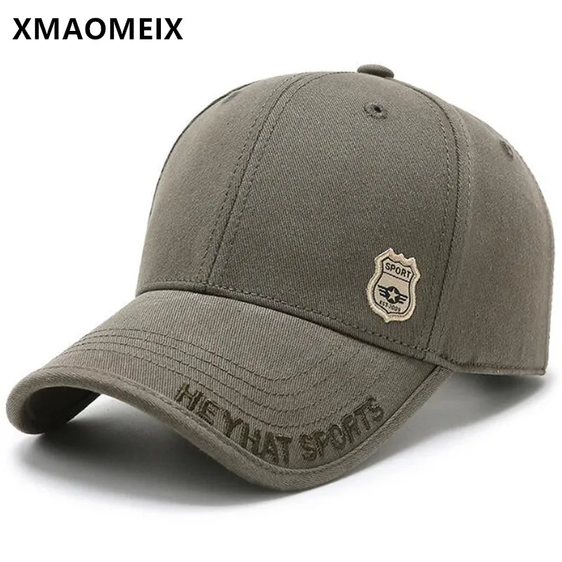 

XMAOMEIX Cotton Letter Embroidery Baseball Caps For Men Snapback Cap Adjustable Size Fashion Sports Hat New Spring Fishing Cap