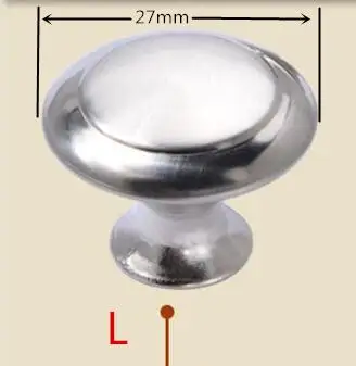 27mm Silver "~ 20" ручка из нержавеющей стали Диаметр 10 мм Т-образная прямая ручка ручки для дверца кухонного шкафа ящика Мебельная фурнитура - Цвет: 27mm Silver