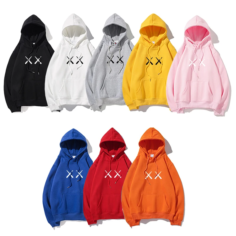 

2020 Winter Women's Clothing Solid Color XX Goth teddy bear doll Style Hoodies Female Cute Loose Costumes