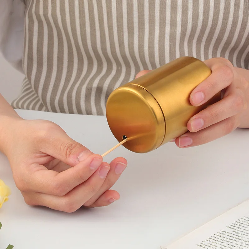 

Контейнер для зубочисток, круглый контейнер для хранения зубочисток, аксессуары украшения стола, кухонный обеденный из нержавеющей стали