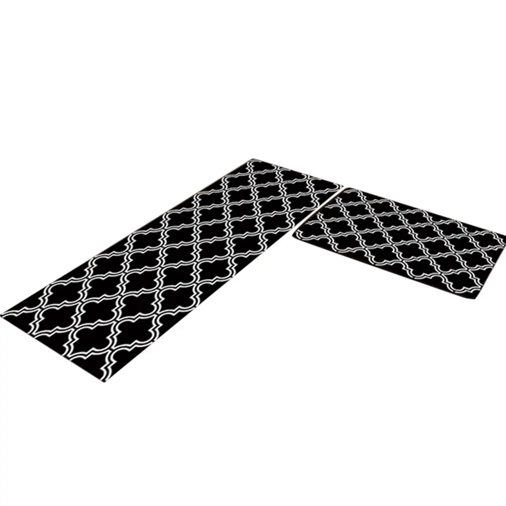 Противоскользящий кухонный коврик напольное покрытие с геометрическим рисунком