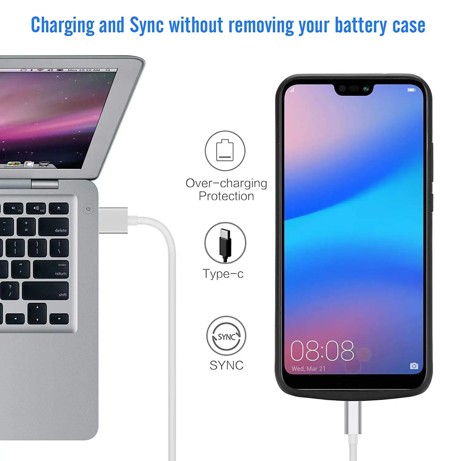 4700 мАч зарядное устройство чехол для huaweiP30 P20 power Case Портативный внешний