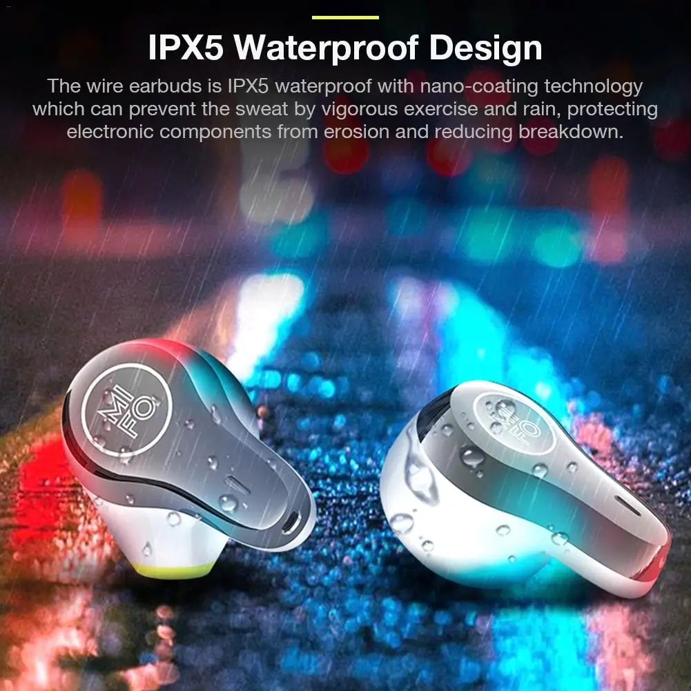 Беспроводные наушники Bluetooth 5 0 двойные наушники-вкладыши водонепроницаемые