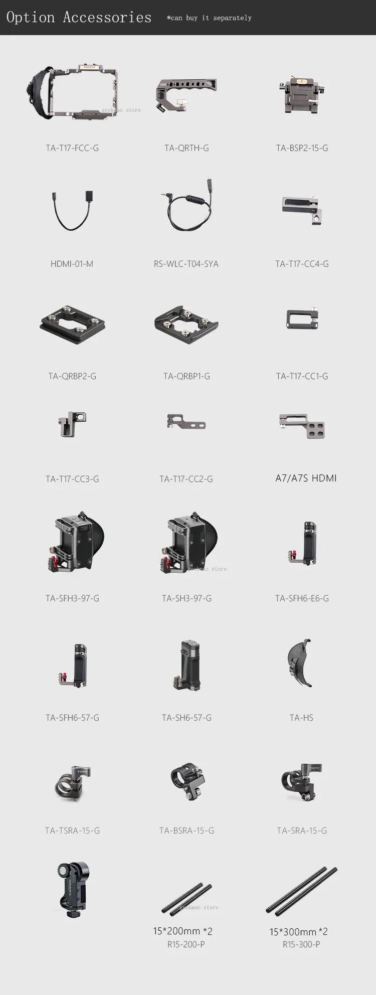 Tilta A7 A9 комплект для установки в полную клетку TA-T17-A-G ручка для sony A7II A7III A7S A7S II A7R II A7R IV A9 Rig Cage