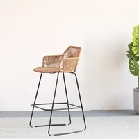 modern minimalist bar chair bar chairs high stool bar stool home nordic high chair rattan chair bar stool