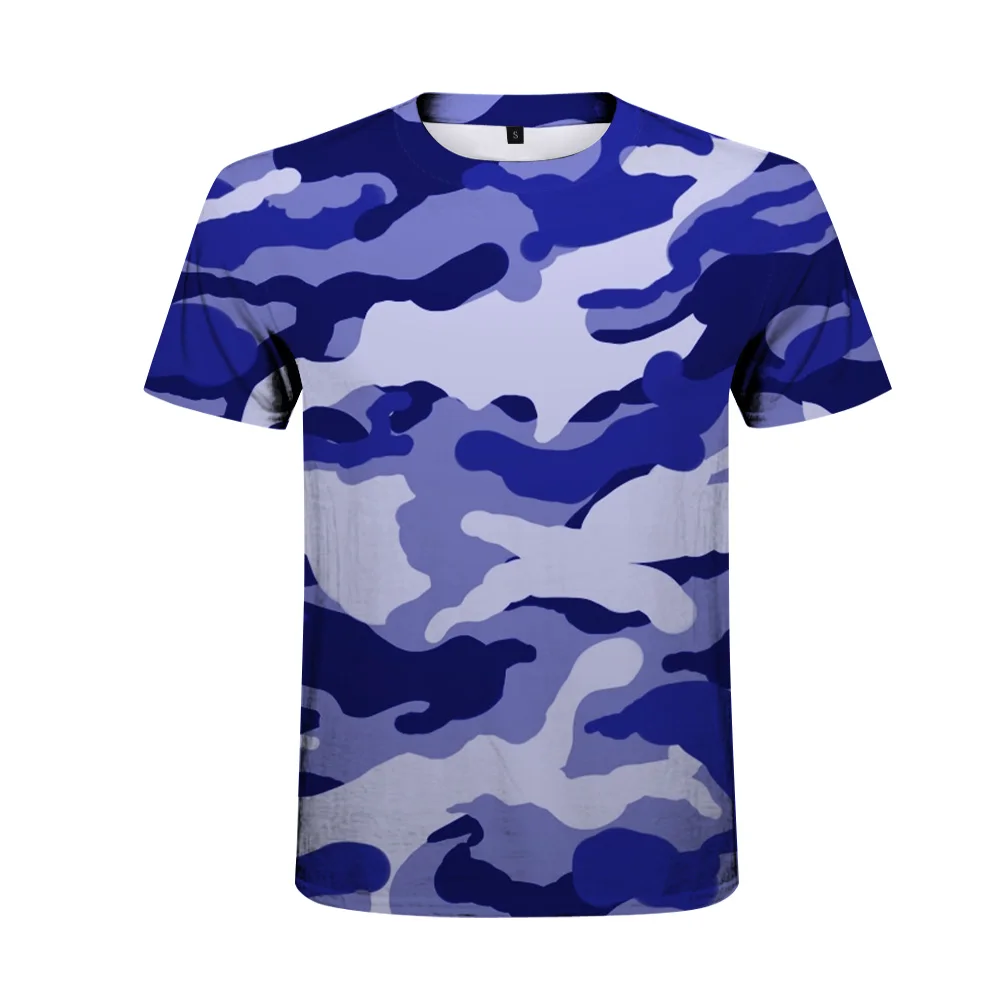 Новинка 2021 футболка с камуфляжным рисунком и 3D принтом Звездный красивый уличный