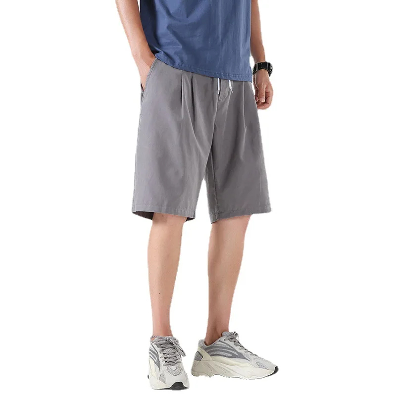 

New Style Shorts Men's Clothing Summer Thin Section Trend Mid-waist Casual Sports Pants Men's Beach Loose Five-point Pants