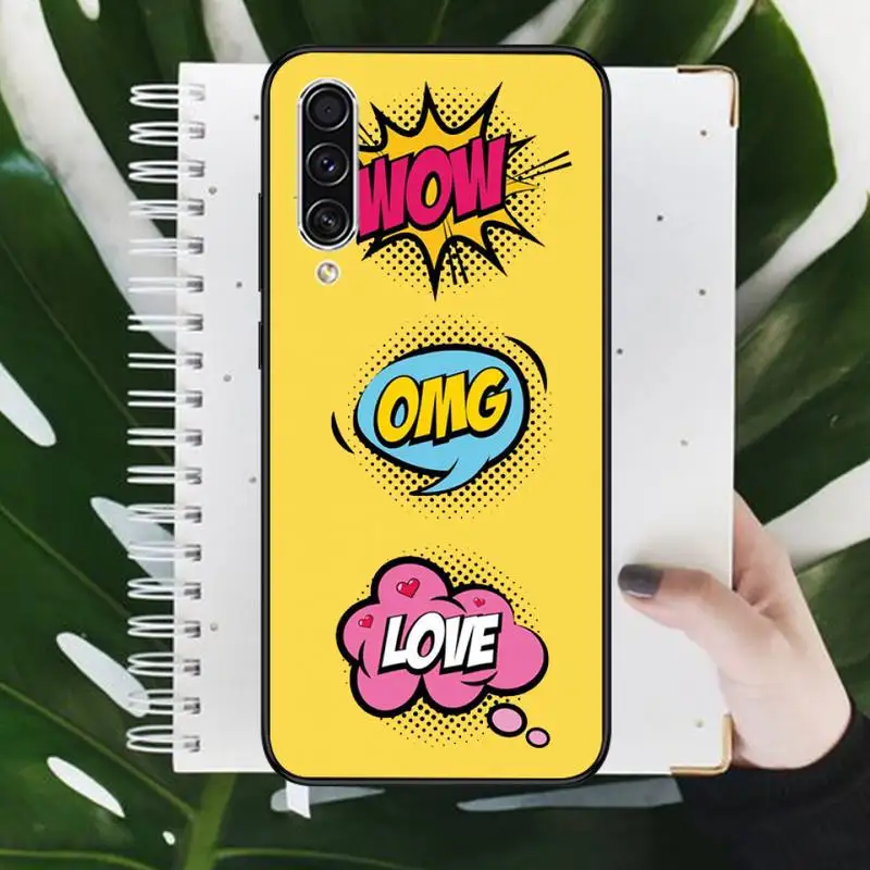 

Woman pow OMG Phone Case For Samsung A20 A30 30s A40 A7 2018 J2 J7 prime J4 Plus S5 Note 9 10 Plus