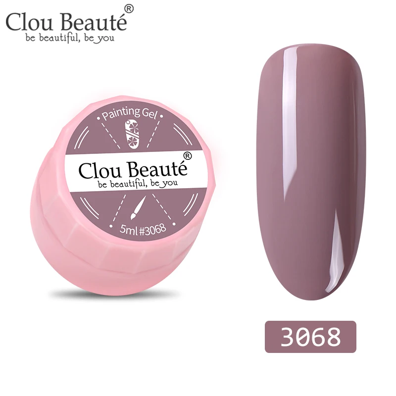 3068 Clou Beaute 72 цвета гель-краска УФ/светодиодный гель для ногтей замачиваемый дизайн ногтей светодиодный лак для ногтей УФ-гель для ногтей DIY Краска паук гель лак - Цвет: 3068