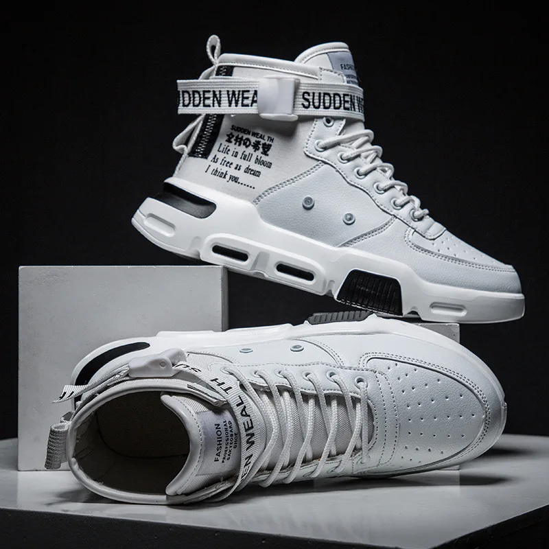 Мужская баскетбольная обувь с высоким берцем трендовая удобная мужская