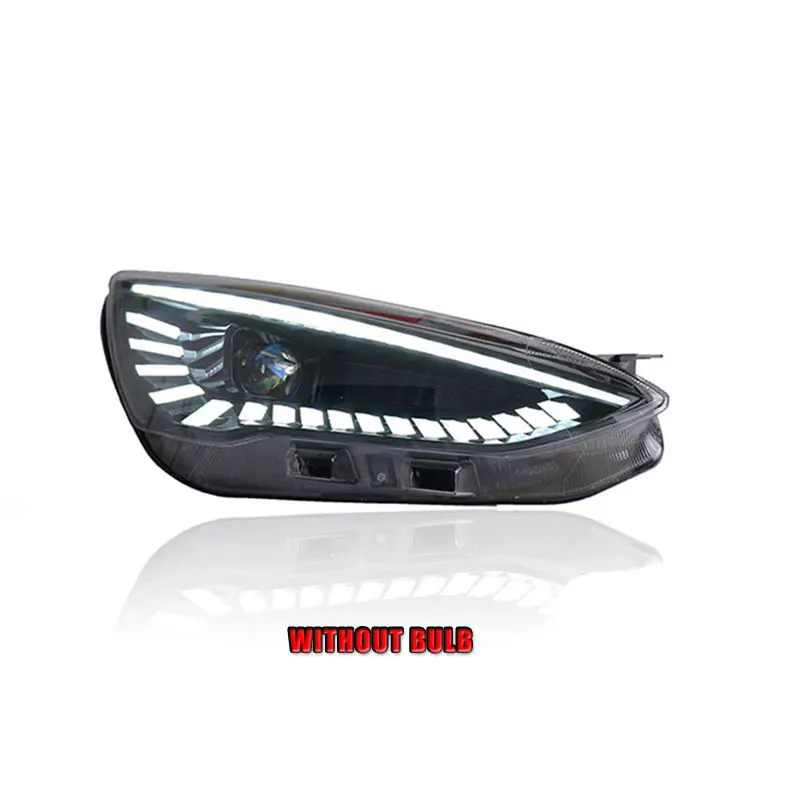 without bulb version 2 шт. автомобильный стиль светодиодный фары для Ford focus- для фокусировки Головной фонарь светодиодный DRL Объектив двойной луч H7 HID Xenon bi xenon объектив - Цвет: without bulb version