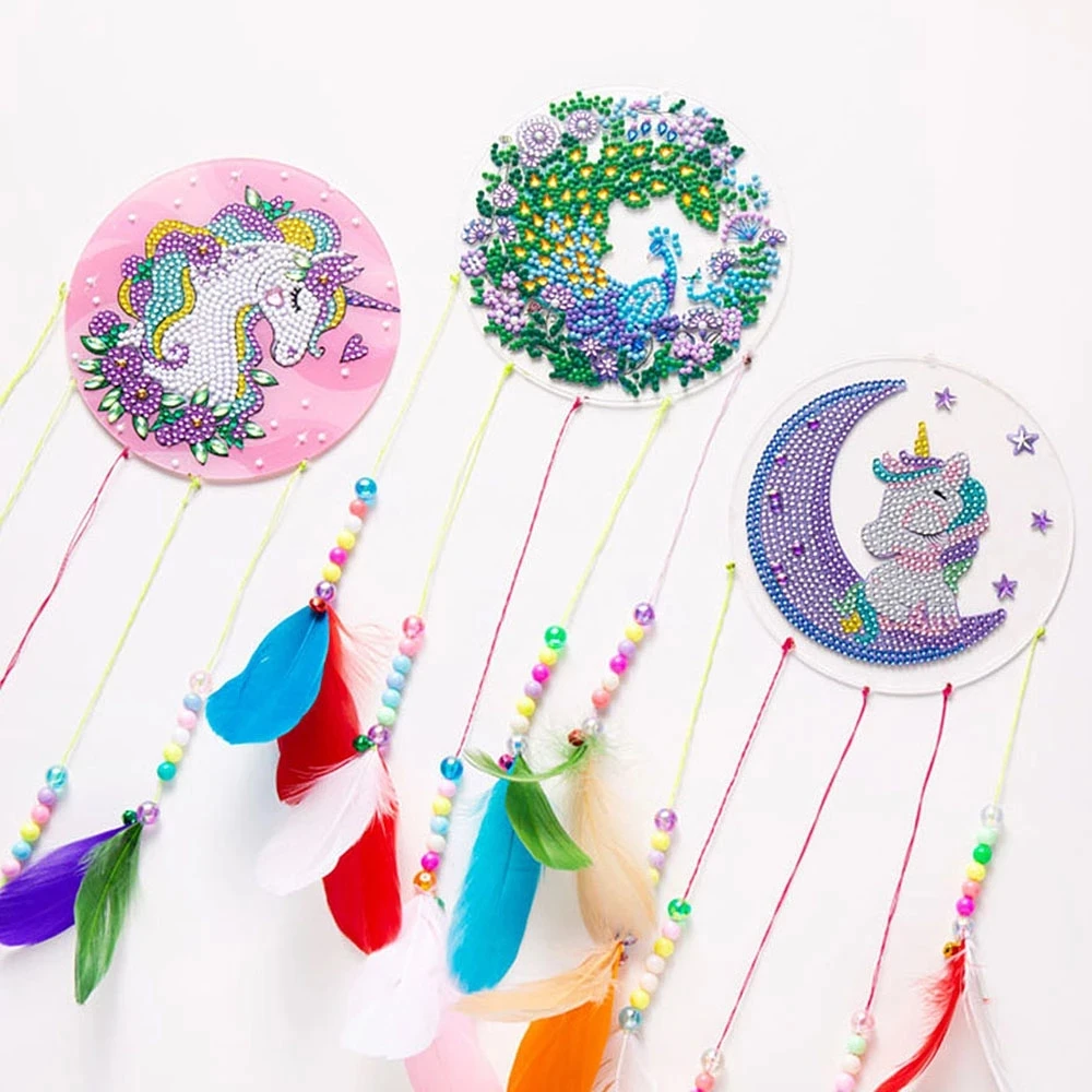 Алмазная картина &quotсделай сам&quot Ловец снов ветер колокольчики мандала цветок