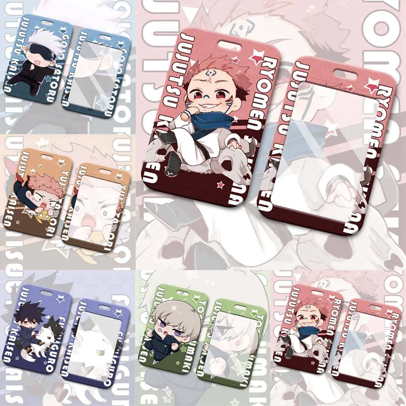 

Anime Jujutsu Kaisen Near Year Series Card Case Cover Satoru Yuji Itadori ID Bus Bank Card Holder Keychain Pendant Toy