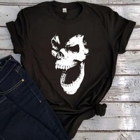 skull punk graphic t shirts funny jokes women clothing skull halloween 2020 women fashion clothing summer classic l