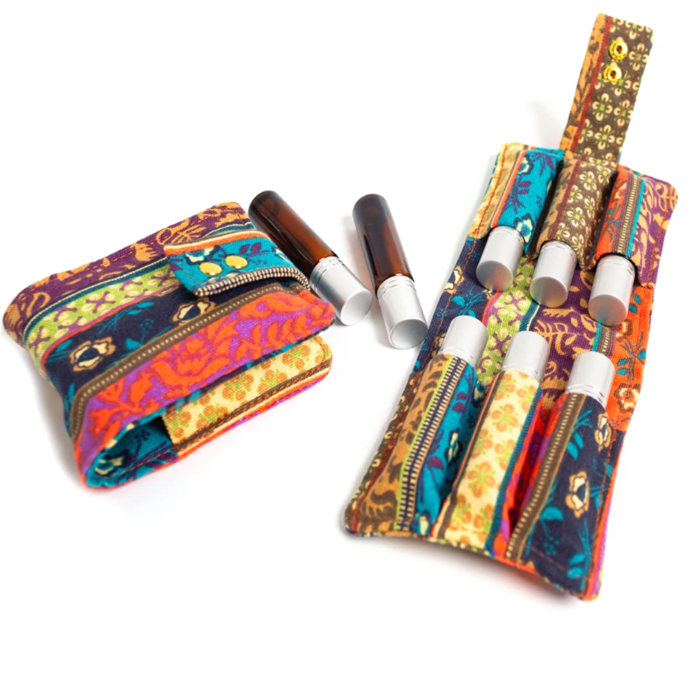 6 отделений холст 10 мл роликовая бутылка защитный подарок для путешествий