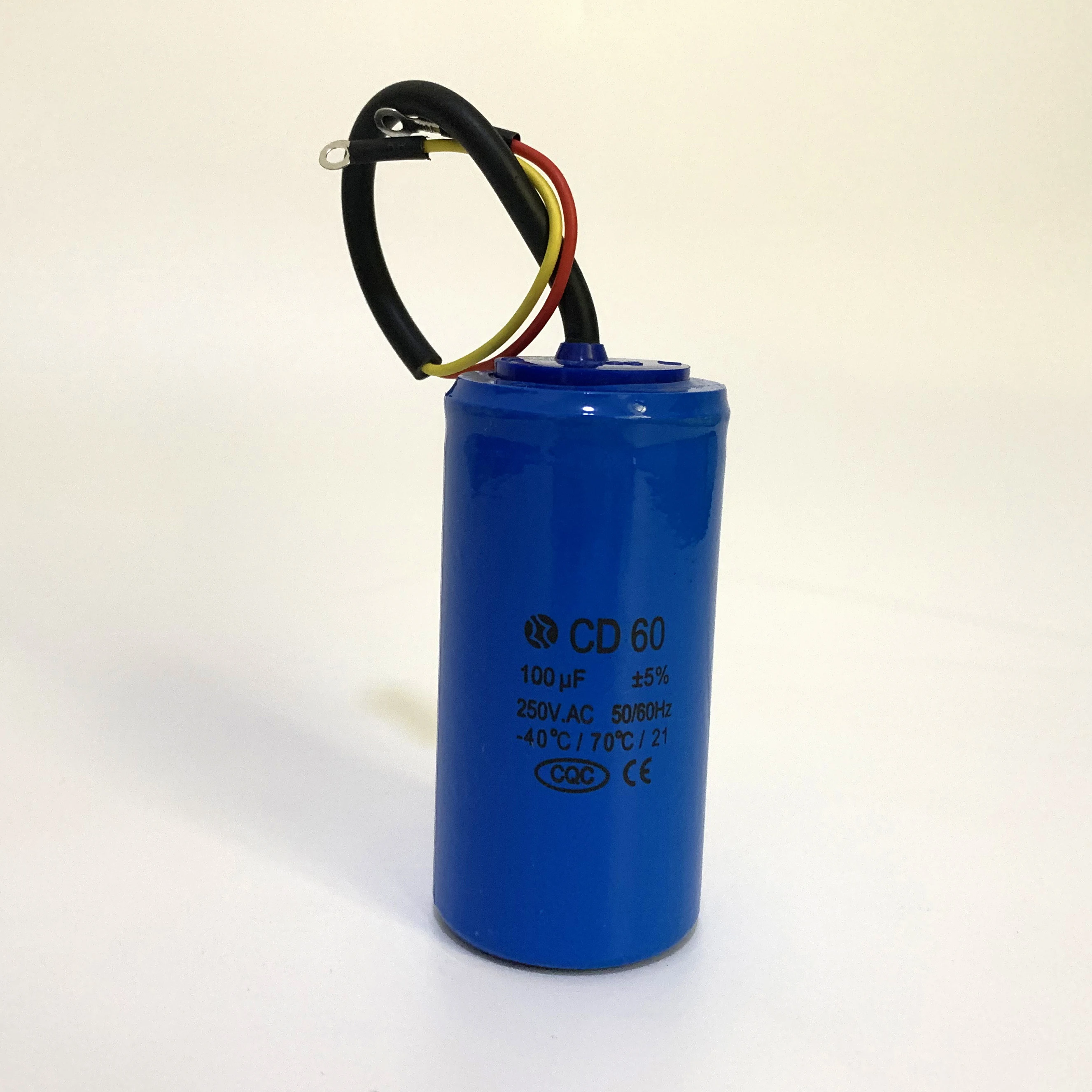 Конденсатор CD60 100 мкФ 250V AC 50/60Hz 40/70 температура 21|capacitor cd60|capacitor 100ufcapacitor 250v |