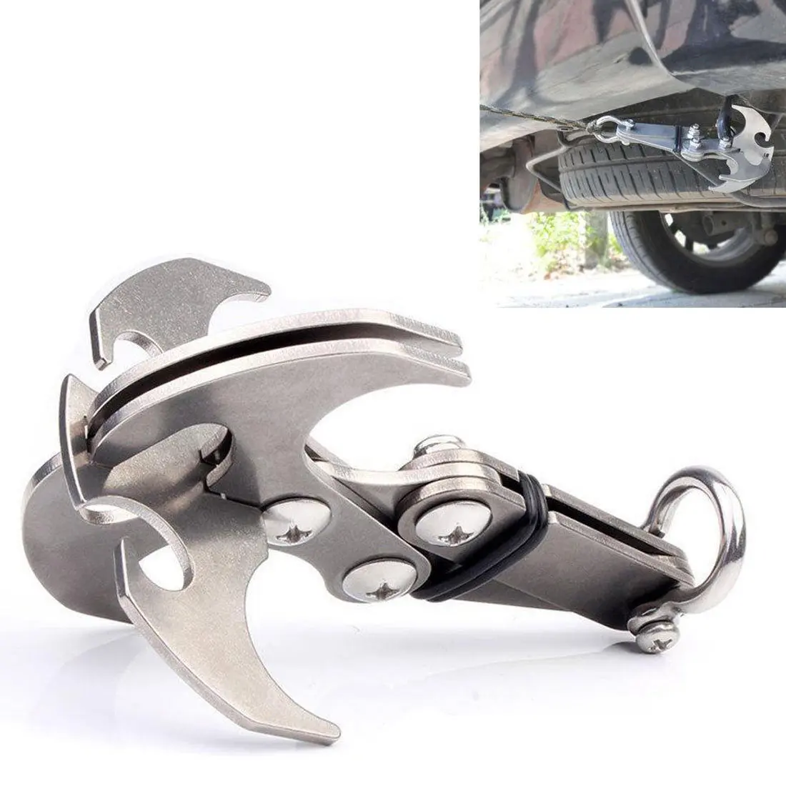 Складной крючок из нержавеющей стали для выживания аксессуары скалолазания на