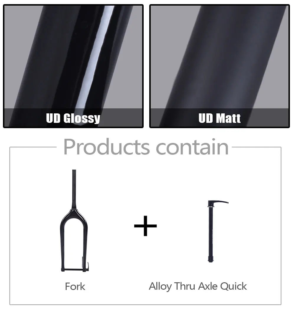 Велосипедная вилка из углеродного волокна для снега 26er передняя велосипеда