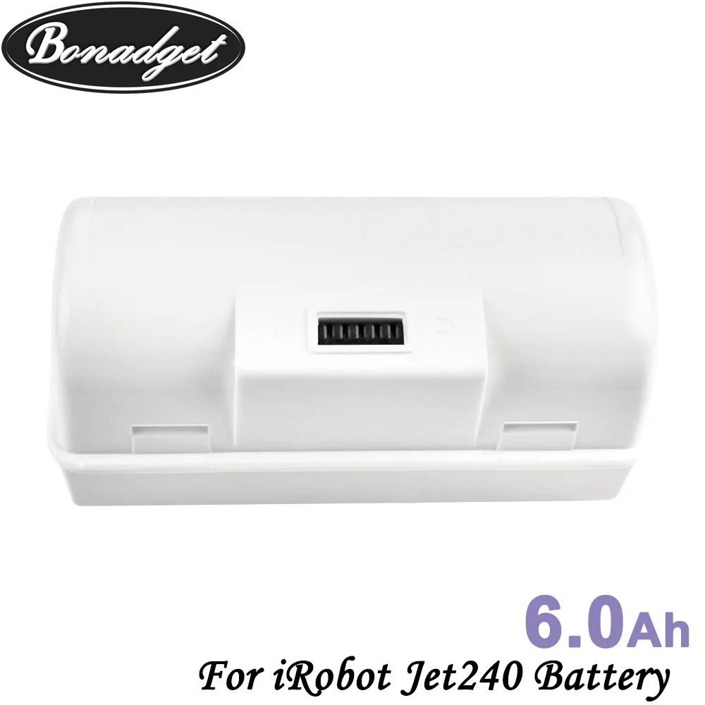 Bonadget 3 6 V 6000 мАч литий ионная Расширенная Jet240 Jet 240 Батарея Li Ion для IRobot 241 заряжаемый