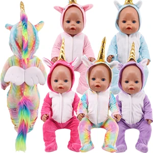43 cm Baby New Born Clothes For 18 Inch American Doll Girl Toy 17 Inch Baby Reborn Doll Clothes Acce