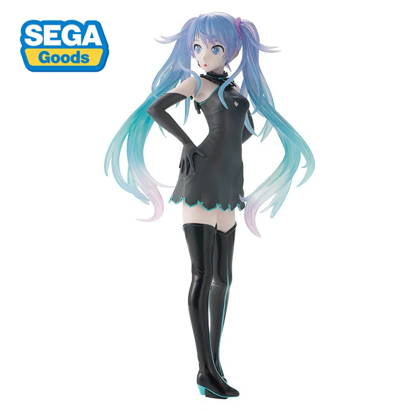

Оригинальный SEGA Hatsune Miku Project DIVA Arcade Future Tone Miku GHOST, 21 см, ПВХ, аниме, Коллекционная модель, детские игрушки