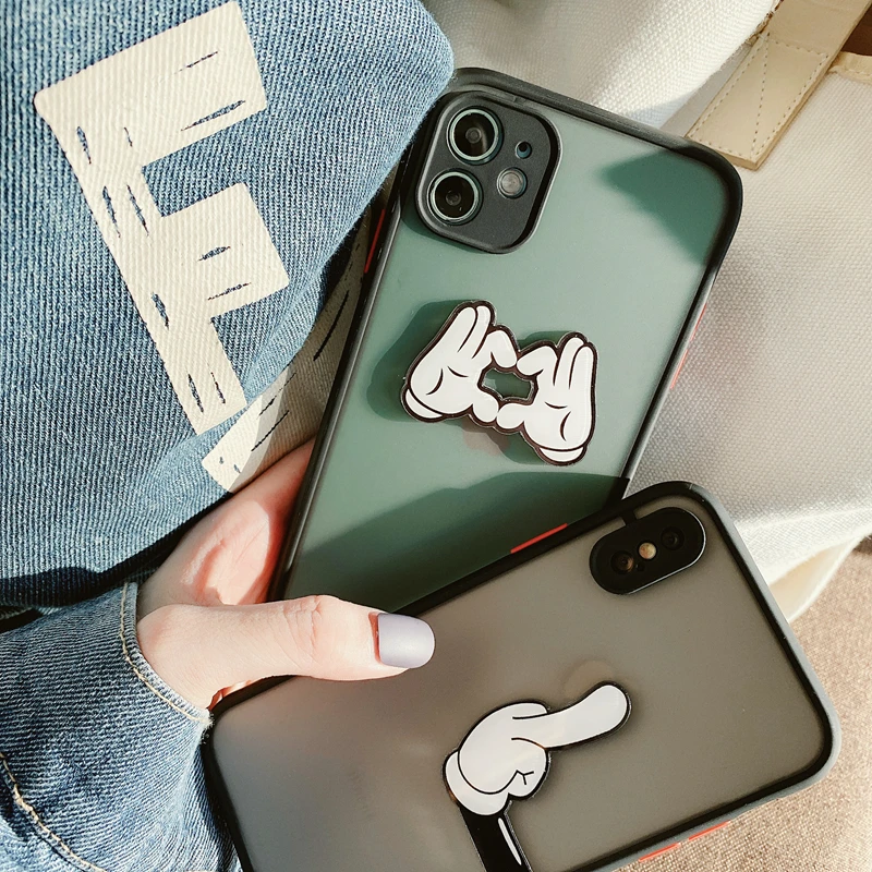 Skin-friendly 3D Middle finger than heart Soft edge Phone Case For apple iphone 6S 7 8 Plus X XS XR MAX 11 Pro 12 MiNi SE cover | Мобильные