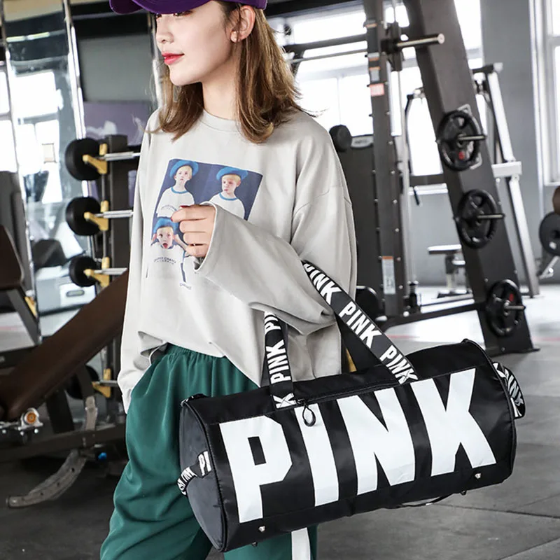 Новинка 2021 недорогая Черная спортивная сумка с блестками женское отделение для