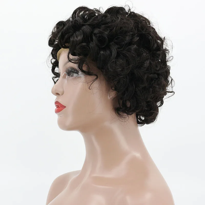 Holy Belle короткие кудрявые волнистые полностью кружевные человеческие волосы