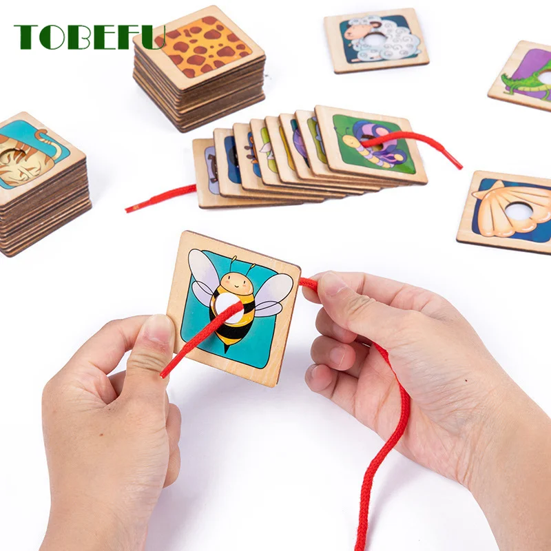 Новый деревянный 3D-пазл пазлы с животными подходящие к коже найдите игру Тень